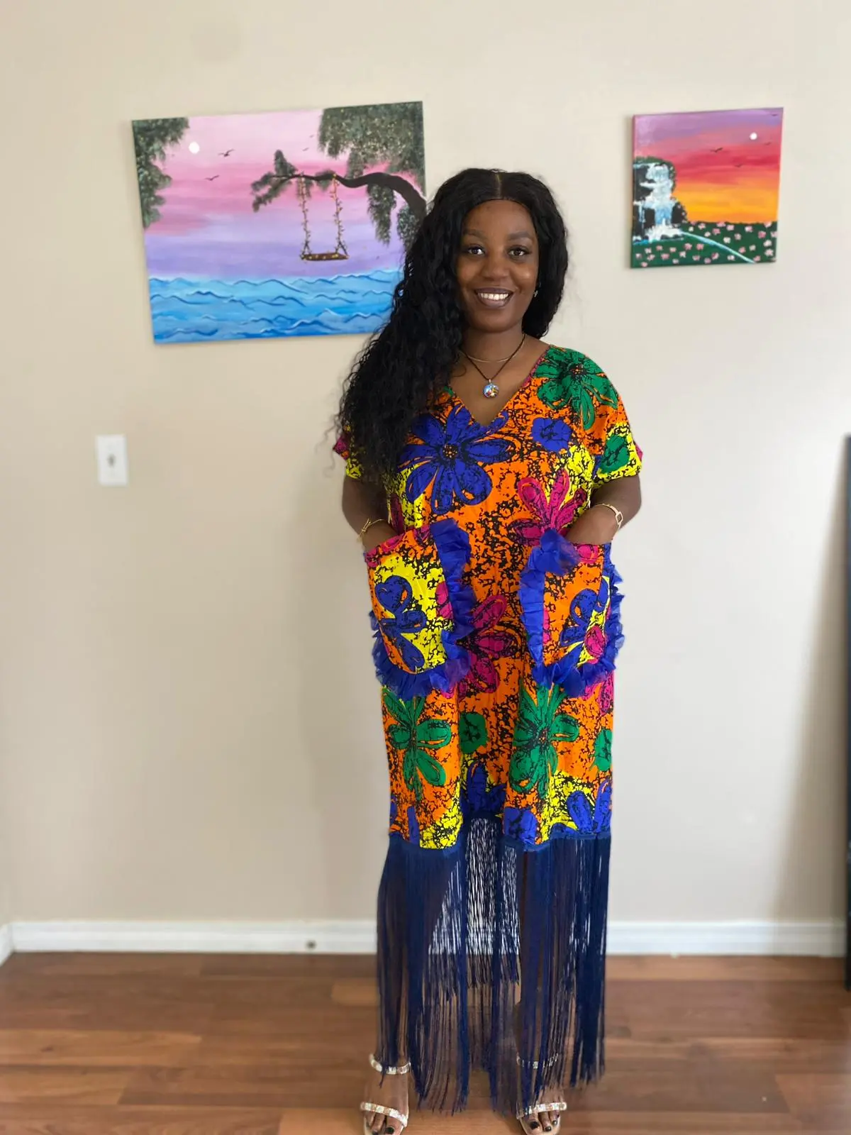 Fringe Dress - Mixed Colored