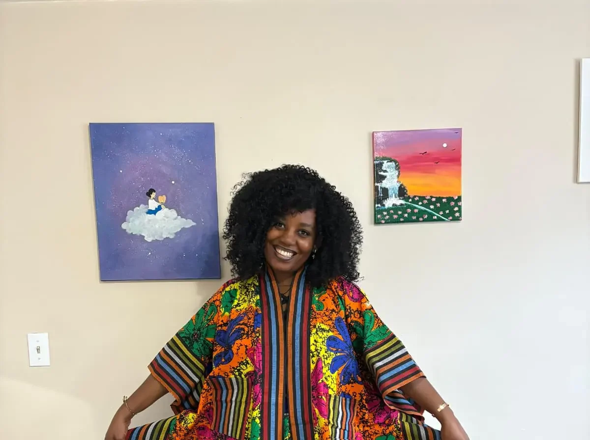 Kimono 2 Piece Set - Mixed Color Flowers